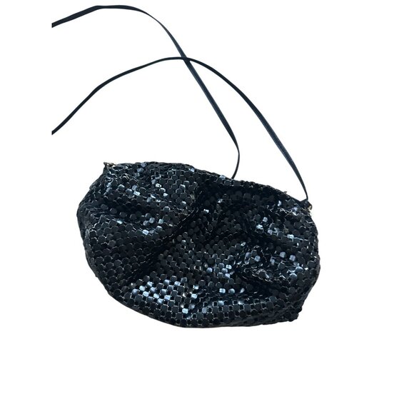 WHITING AND DAVIS Black Vintage Metal Cocktail Clutch Bag - Picture 6 of 10